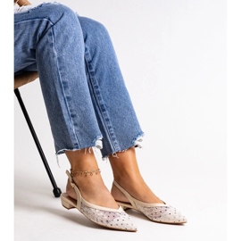 D/GMR Bailarinas de renda bege Marlioz 1 D/GMR Bailarinas de renda bege Marlioz 1