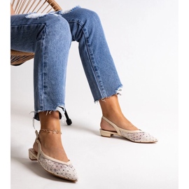 D/GMR Bailarinas de renda bege Marlioz 2