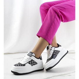 D/GMR Tênis branco em uma sola alta Valpara 1