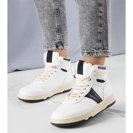 D/GMR Tênis cano alto preto e branco Robin. 1