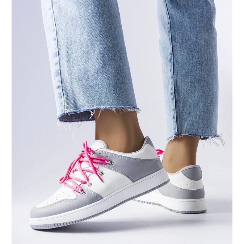 D/GMR Shari tênis retrô branco 2 D/GMR Shari tênis retrô branco 2