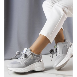 D/GMR Tênis de salto cinza Stacey. 2