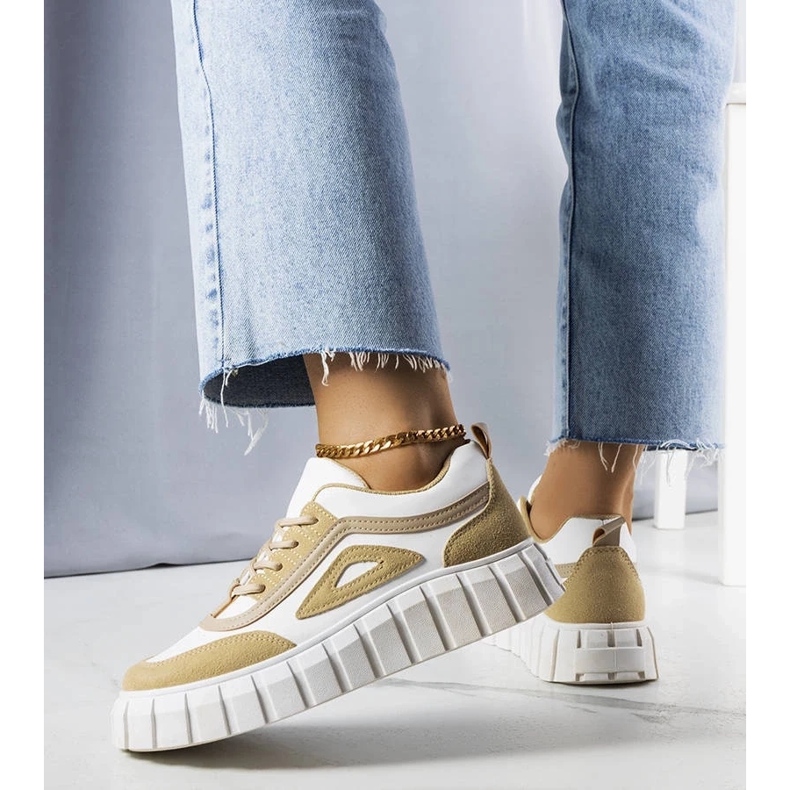 D/GMR Tênis plataforma bege Robyn 2