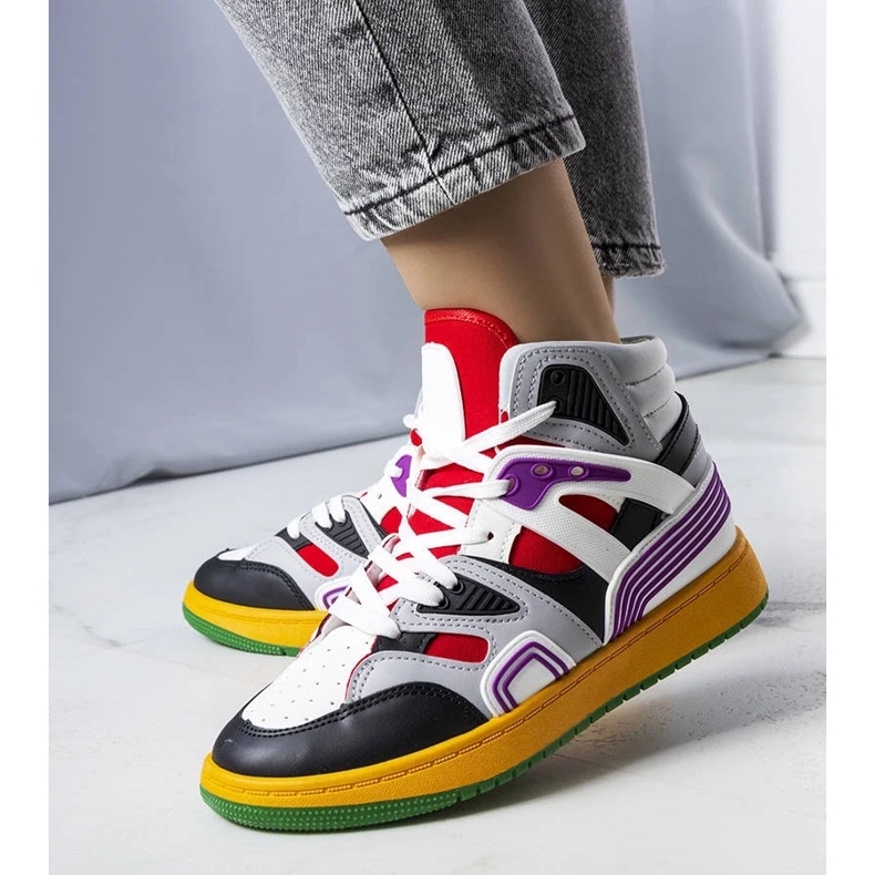 D/GMR Botins pretos Marjorie cinza 2