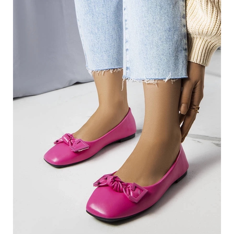 D/GMR Bailarinas rosa com laço de Tabitha 1