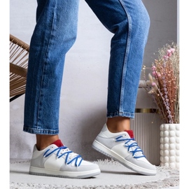 D/GMR Tênis cinza tênis femininos, arcobaleno cadarços 1