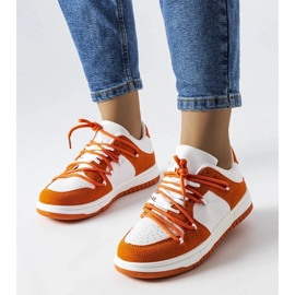 D/GMR Tênis laranja com materiais combinados da Hila 1