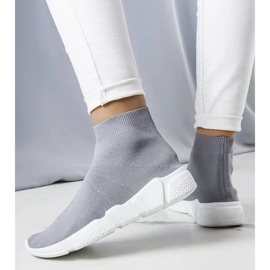 D/GMR Tênis cano alto cinza William. 2