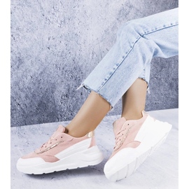 D/GMR Tênis rosa em camurça ecológica Dupuis 1