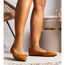 D/GMR Bailarinas bico fino camel da Latour marrom 2