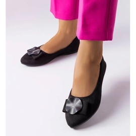 D/GMR Bailarinas pretas decoradas com strass Rémy preto 1 D/GMR Bailarinas pretas decoradas com strass Rémy preto 1