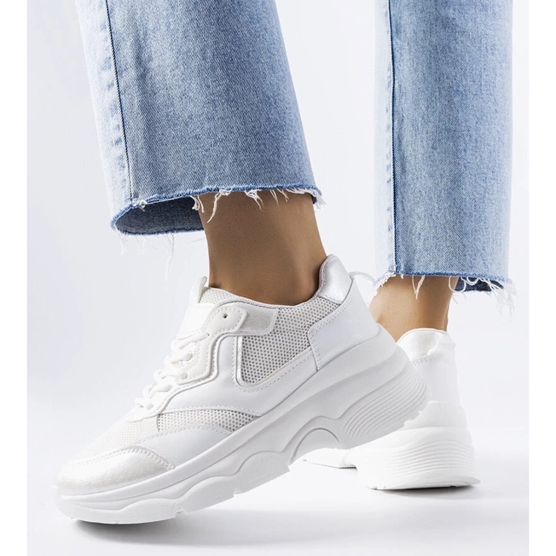 D/GMR Tênis feminino branco Séguin 2