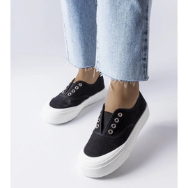 D/GMR Tênis sem cadarço preto Rabican. 1