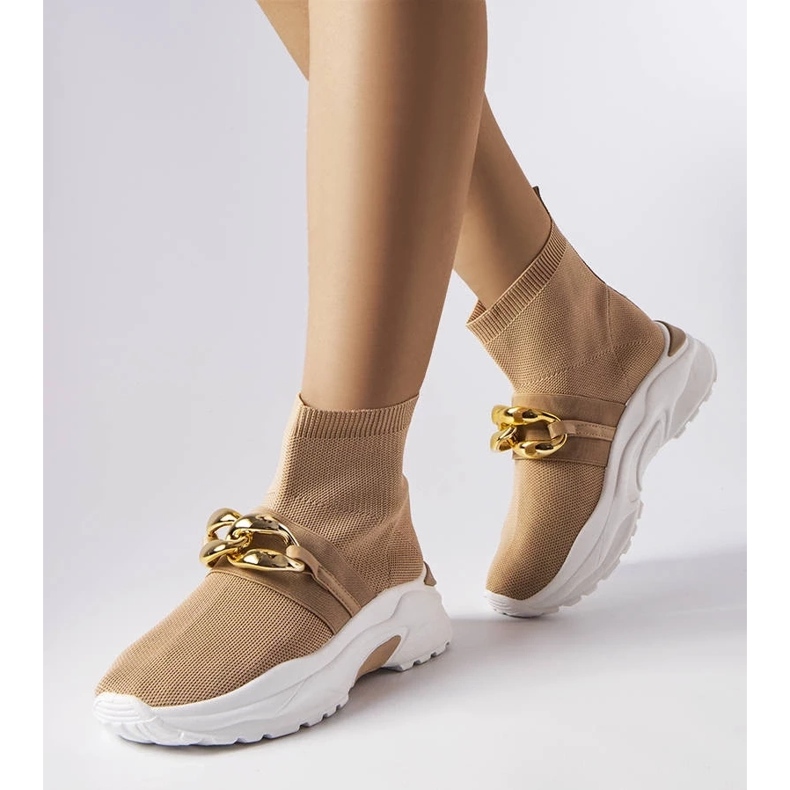 D/GMR Tênis marrom Baptiste com corrente 1