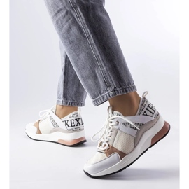 D/GMR Tênis branco e rosa Vincez 2