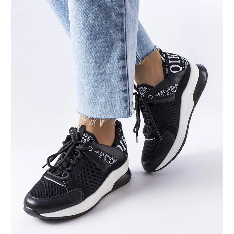 D/GMR Tênis preto e branco Vinceza 1