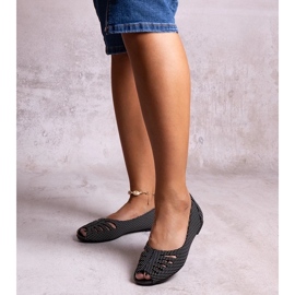 D/GMR Sapatilhas pretas de bolinhas com recorte Laforge preto 1