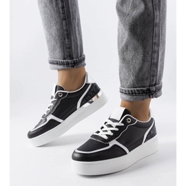 D/GMR Tênis plataforma preto Tooele. 1