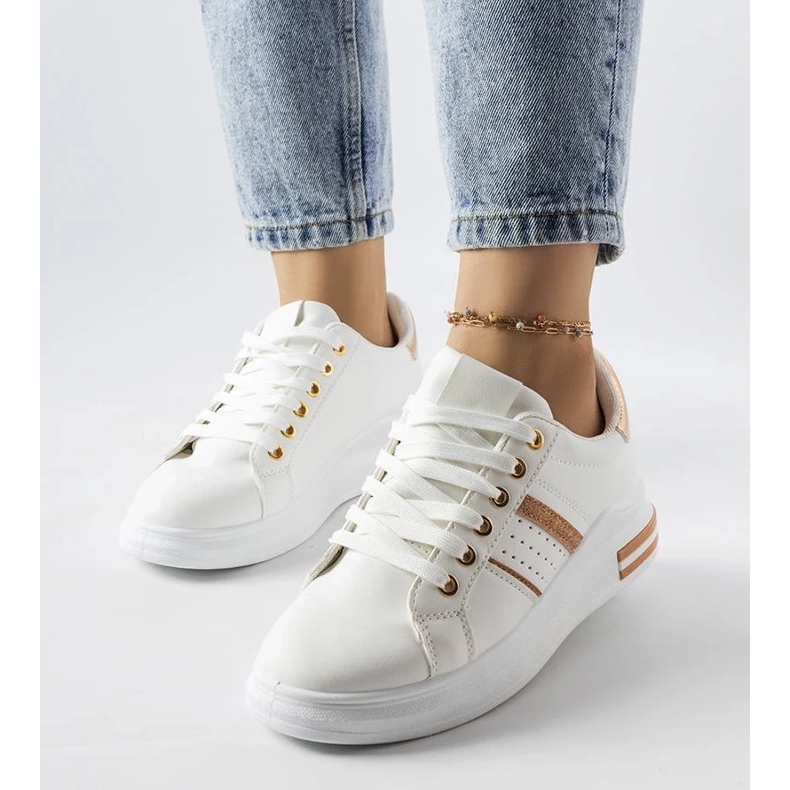 D/GMR Tênis plataforma branco Lanoie 1