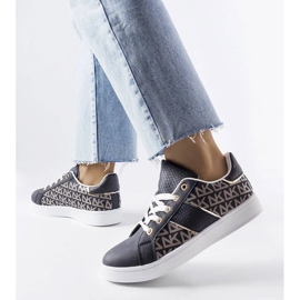 D/GMR Tênis azul marinho decorado com o monograma Bolduc 2