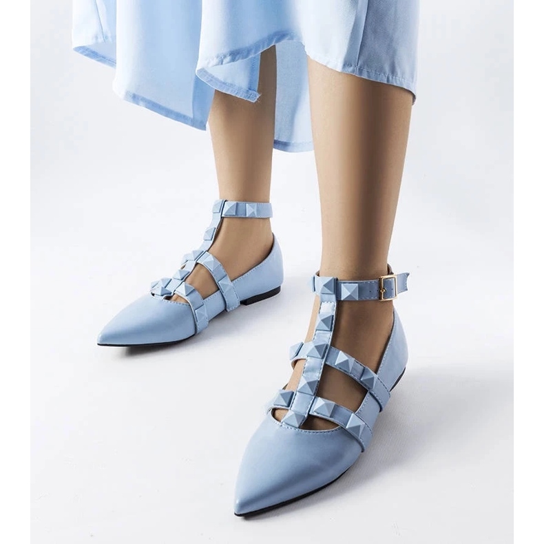 D/GMR Bailarinas azuis com espetacular fecho Blur azul 1