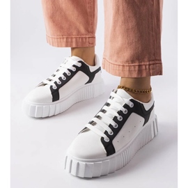 D/GMR Tênis branco na plataforma Gosselin 1