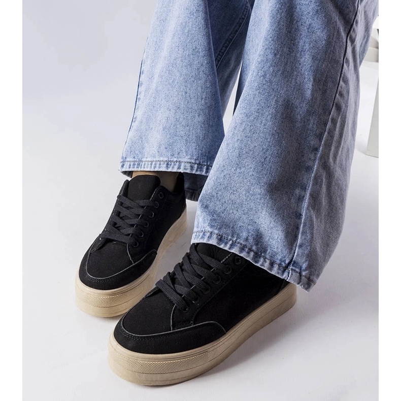 D/GMR Sapatilhas pretas na plataforma Amathymes preto 2