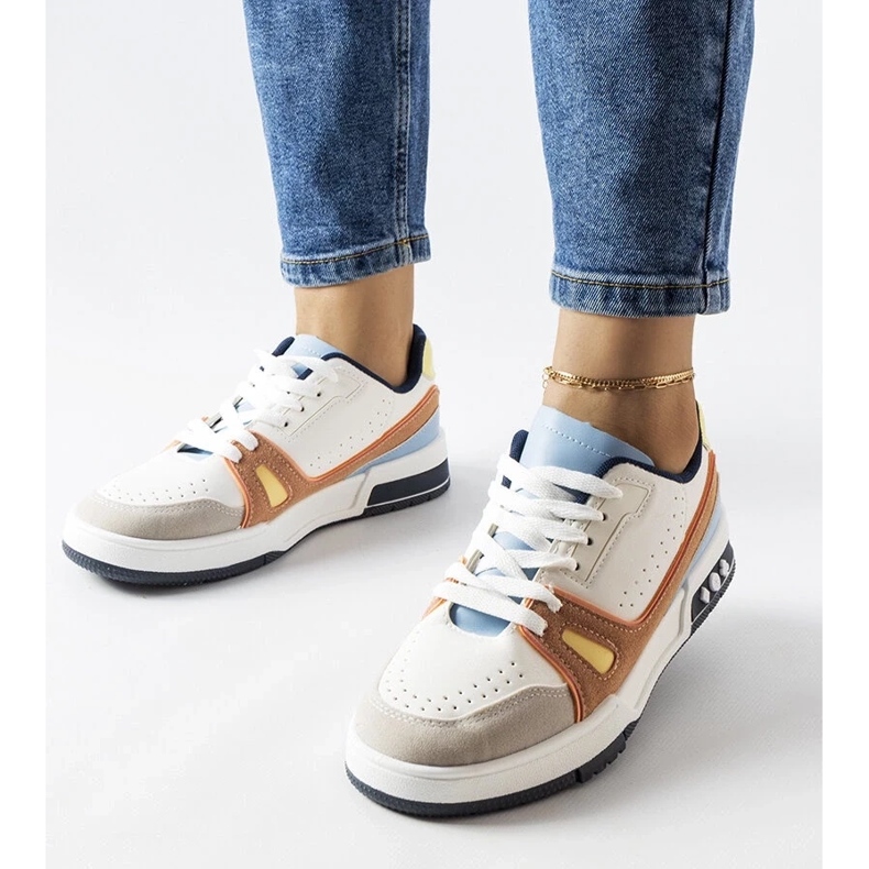 D/GMR Tênis esportivo colorido de Willson branco 1