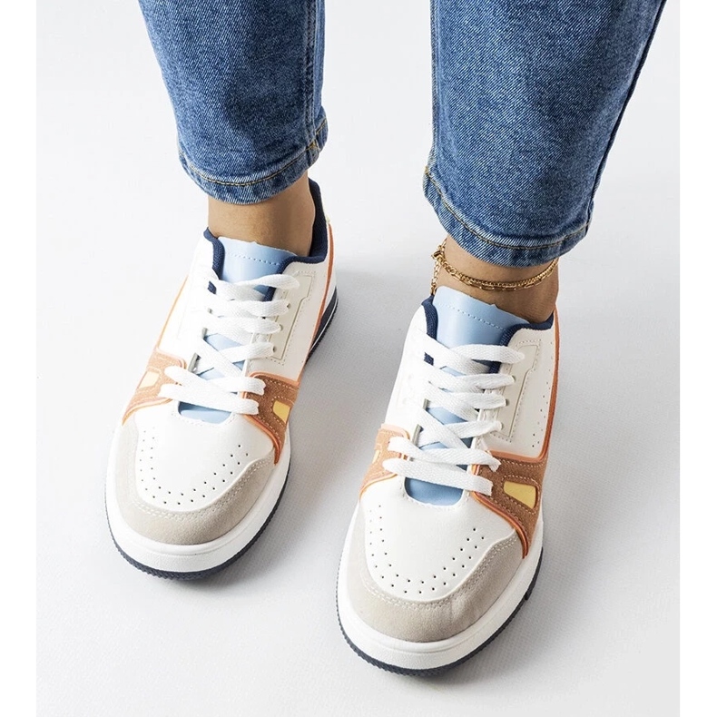 D/GMR Tênis esportivo colorido de Willson branco 2