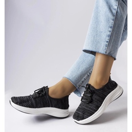 D/GMR Tênis de tecido preto da Tommaso 2