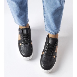 D/GMR Tênis esportivo preto e dourado da Parma 2