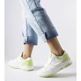 D/GMR Tênis Barrette branco e verde 2