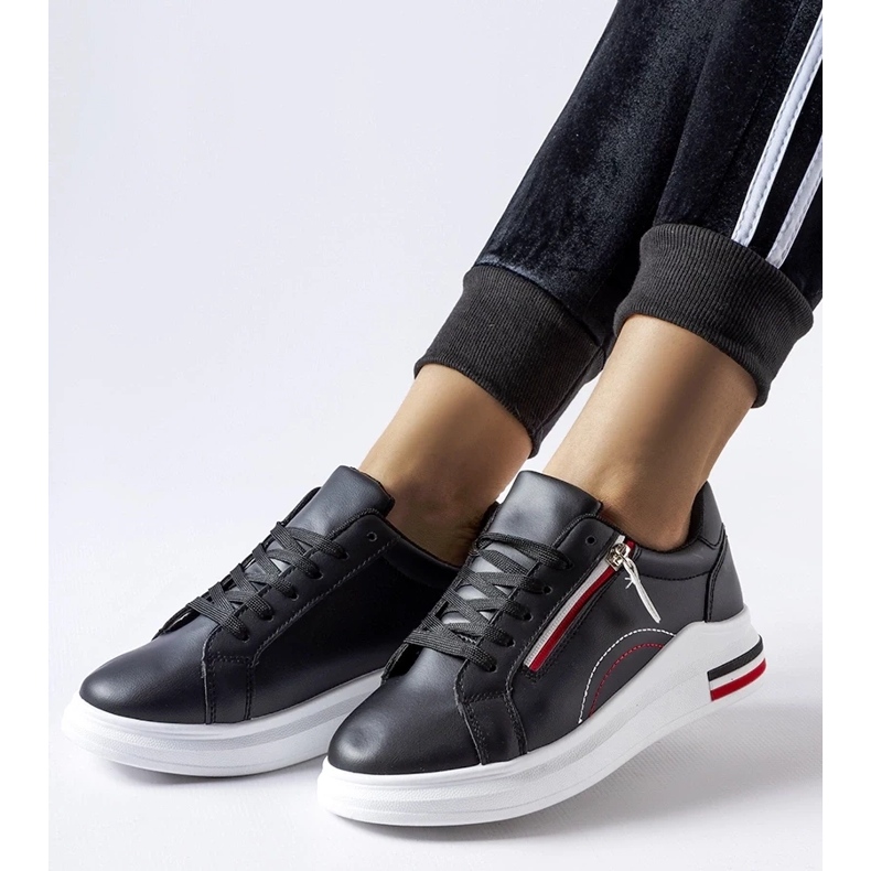 D/GMR Tênis Anaunia preto com sola branca 2