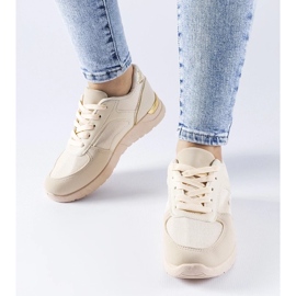 D/GMR Sapatos esportivos femininos de Gallo bege 2