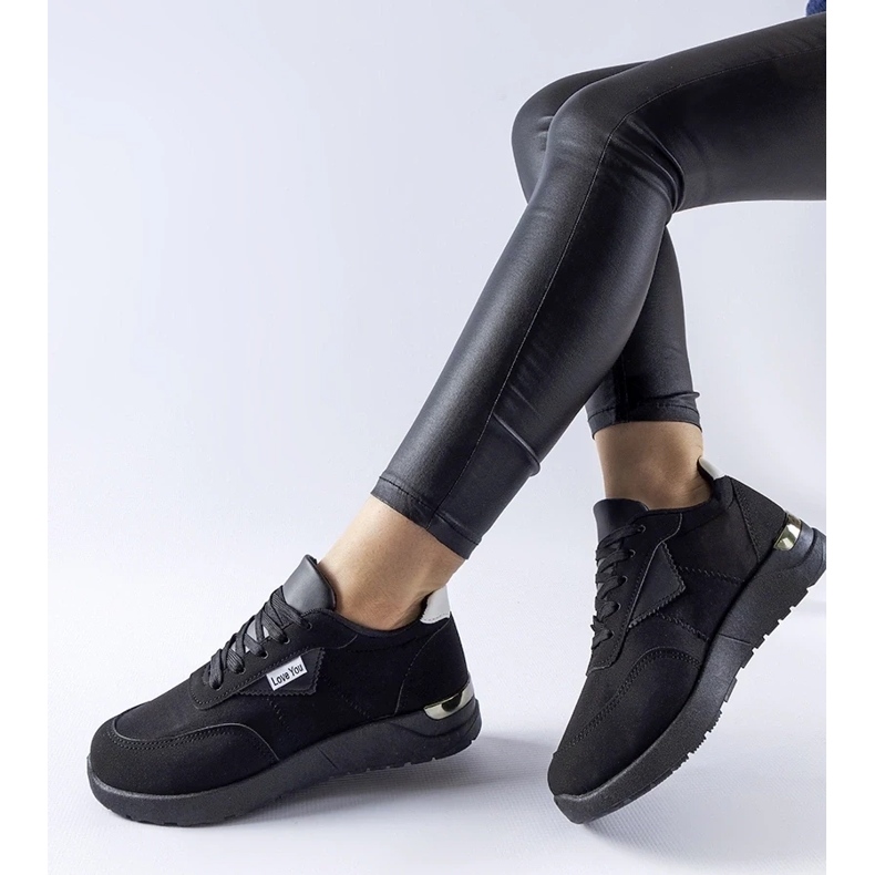 D/GMR Tênis Geraldino de tecido preto 2