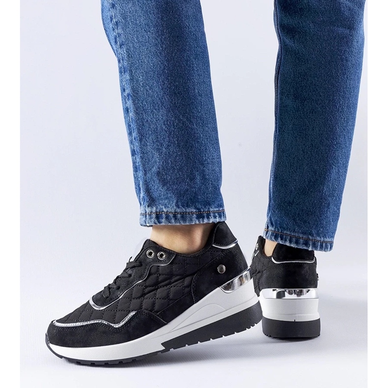 D/GMR Tênis de cunha Pisignano preto 2