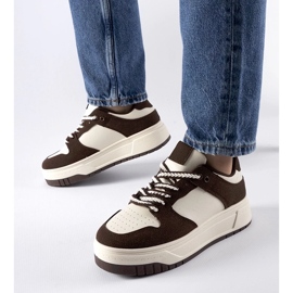 D/GMR Tênis marrom na plataforma Crim castanho 1