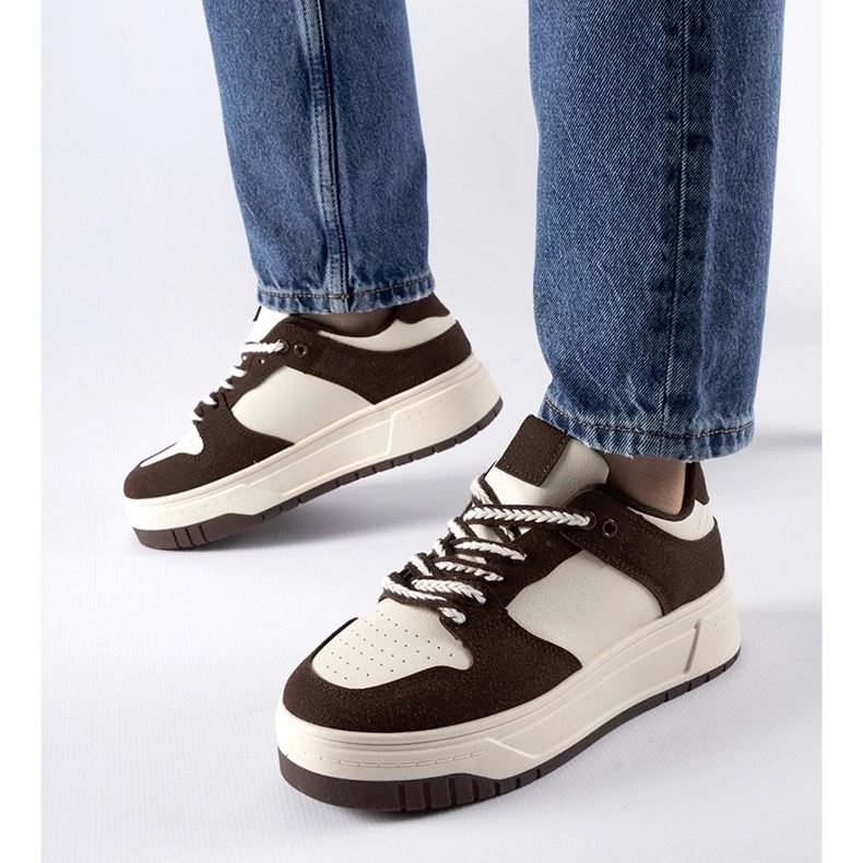 D/GMR Tênis marrom na plataforma Crim castanho 1