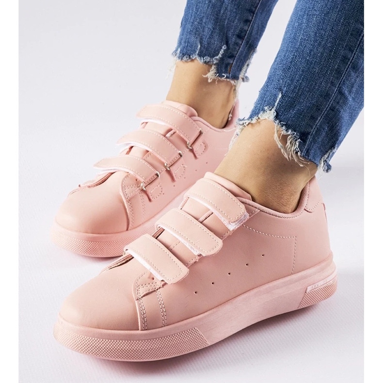 D/GMR Tênis Paré rosa com fecho de velcro 1 D/GMR Tênis Paré rosa com fecho de velcro 1
