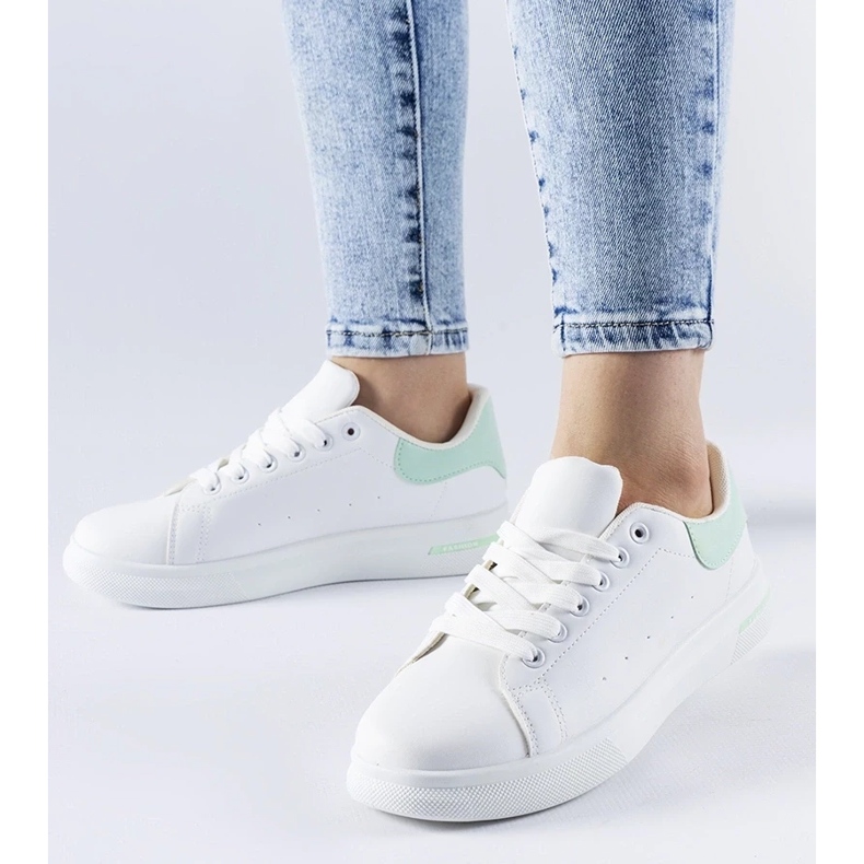 D/GMR Tênis brancos e altos Leland 2