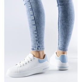 D/GMR Tênis Leland branco e azul 1