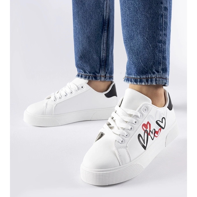 D/GMR Tênis branco na plataforma Montclair 2