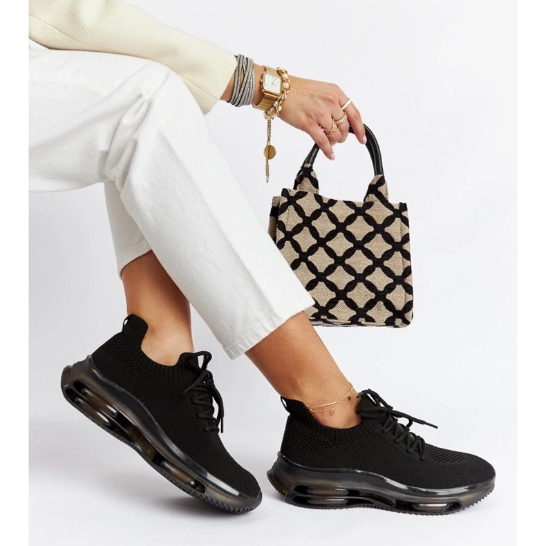 D/GMR Tênis plataforma preto Goe JJ2N4080 1