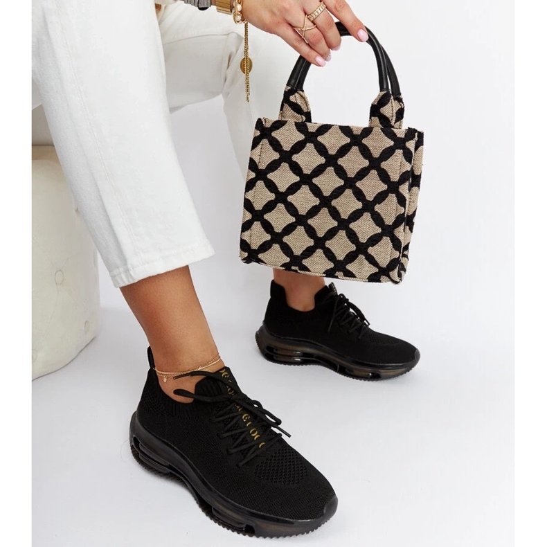 D/GMR Tênis plataforma preto Goe JJ2N4080 2