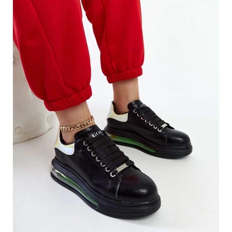 D/GMR Tênis negros na plataforma Goe NN2N4030 preto 2