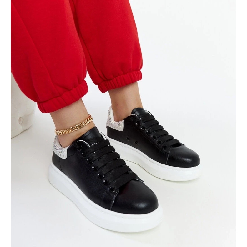 D/GMR Tênis negros na plataforma Goe JJ2N4052 preto 1