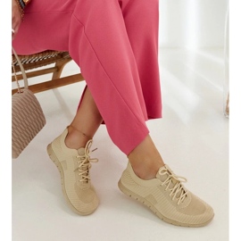 D/GMR Tênis de tecido bege Erminio 2