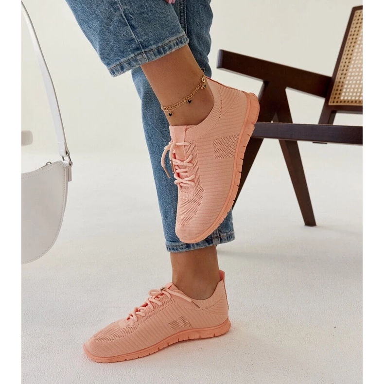 D/GMR Tênis de tecido rosa Erminio 2