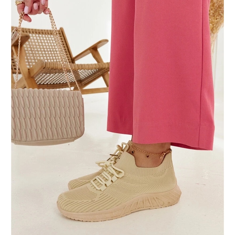 D/GMR Tênis de tecido bege Ornella 2