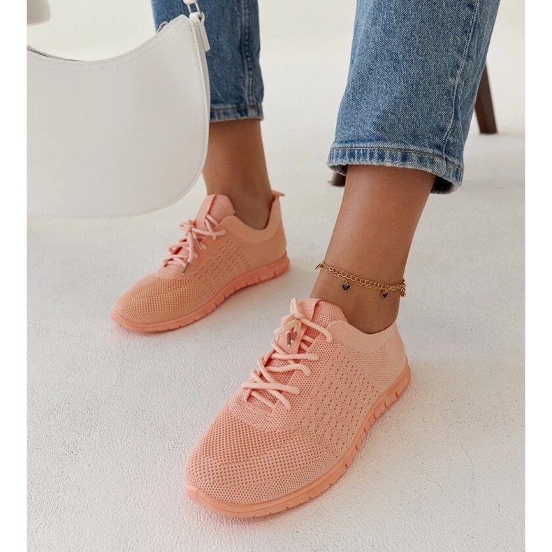 D/GMR Tênis Mairago de tecido rosa 1